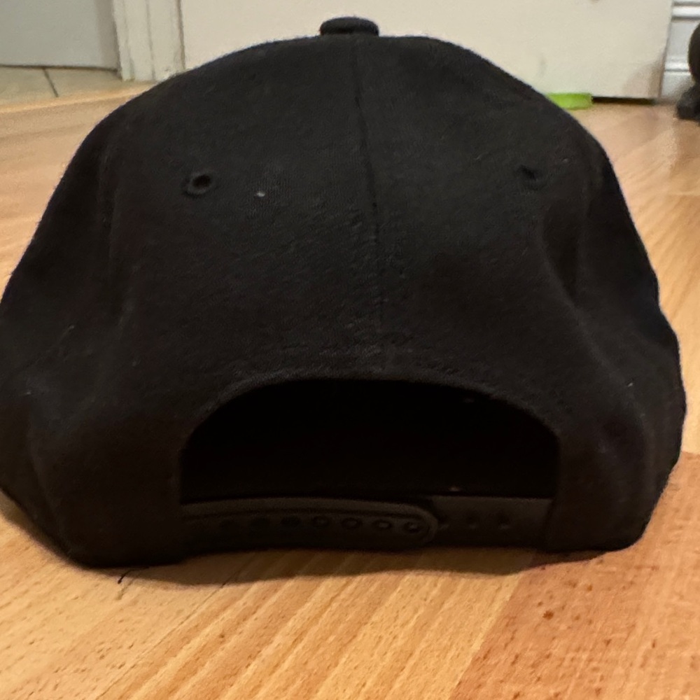 47 Black '305' Miami Hurricanes Logo Snapback Hat with Orange and Green Accent - Picture 3 of 3